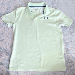 Under Armour, Boys, Golf Polo short sleeve, Size M, Small stain, textured fabric